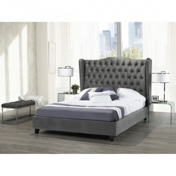 PEARL BED FRAME GREY